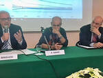 Giancarlo Minguzzi al tavolo dei relatori del convegno sulla frutticoltura