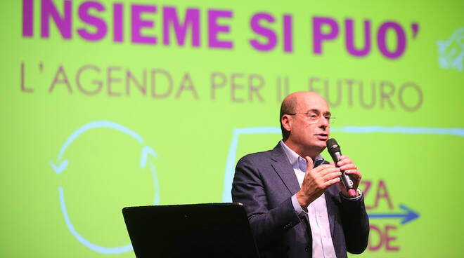 Nicola Zingaretti all'Almagià