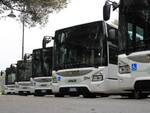 Alcuni dei nuovi bus di Start Romagna (foto d'archivio)