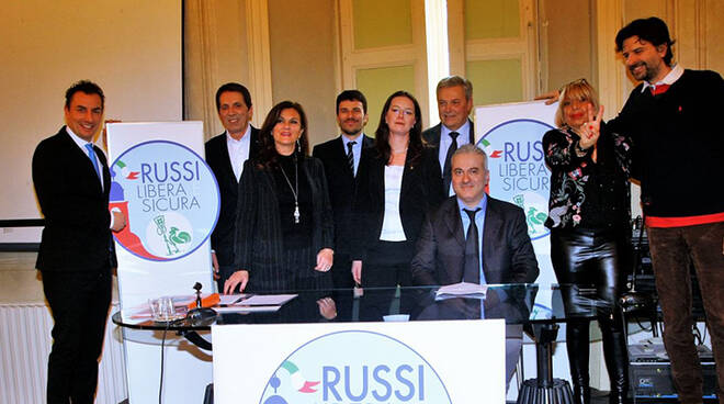 La lista "Russi Libera e Sicura". Foto di Gianni Zampaglione