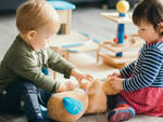 Bambini di asilo nido. Foto di repertorio