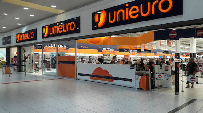 Un punto vendita Unieuro (Immagine tratta dal sito ufficiale Unieuro.it)