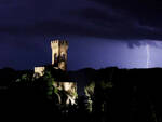 La Torre dell'Orologio di Brisighella fotografata durante una tempesta da Umberto Paganini Paganelli