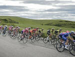 Un'immagine dei ciclisti impegnati nel Giro d'Italia