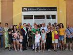 Cittadini e volontari dell'associazione culturale Etica&Mente con il sindaco di Meldola, Roberto Cavallucci