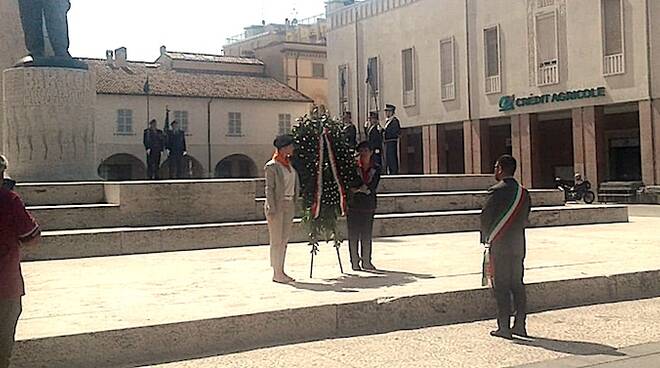 I Cavalieri del Piemonte in piazza Baracca