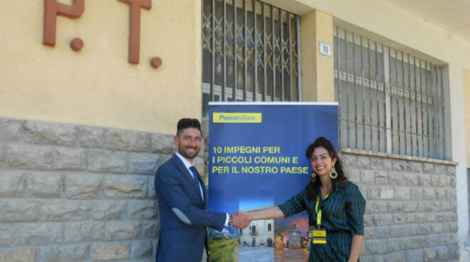 Il sindaco Baccini con la direttrice Marianeve Vitiello