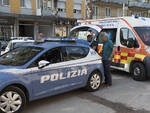 Una foto della Polizia sul posto