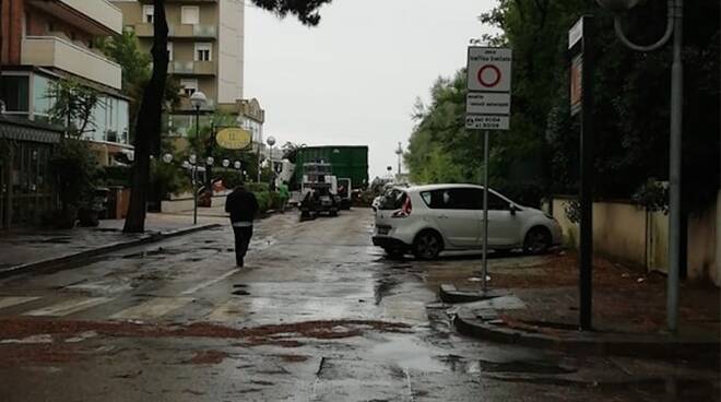 cervia - risolta situazione acqua alta - maltempo  15 luglio