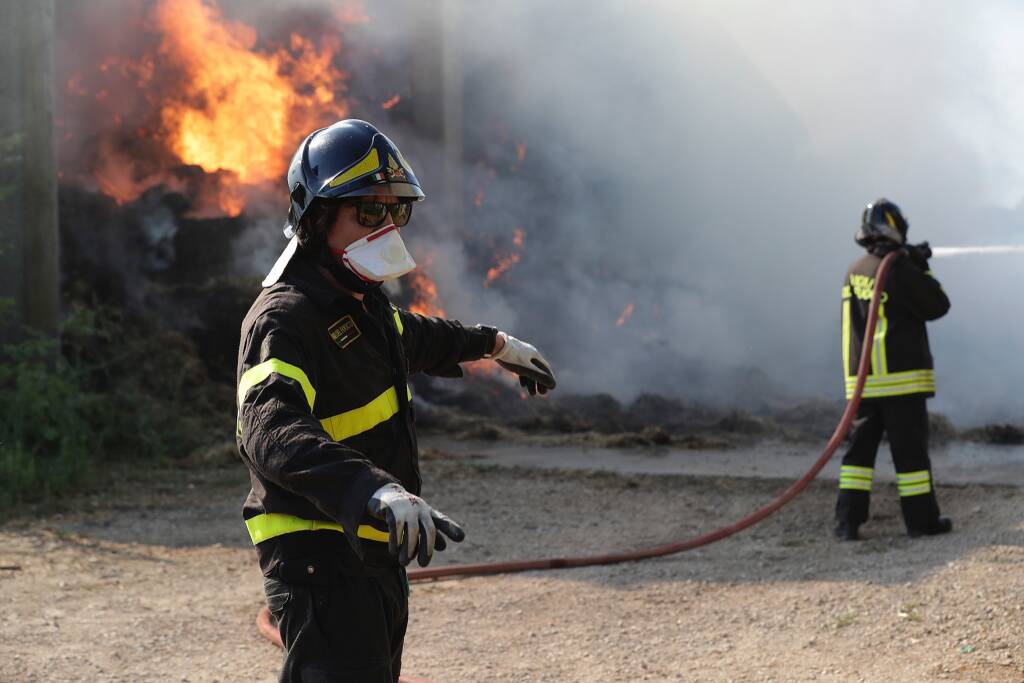 Incendio fienile via Manzoni