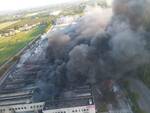 Vasto incendio dalle prime ore del 9 agosto alla Lotras di Faenza