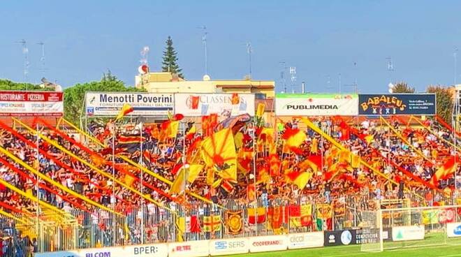 ravenna calcio- curva- tifosi - derby di romagna