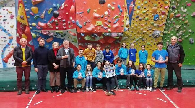 squadra di arrampicata della Carchidio Strocchi