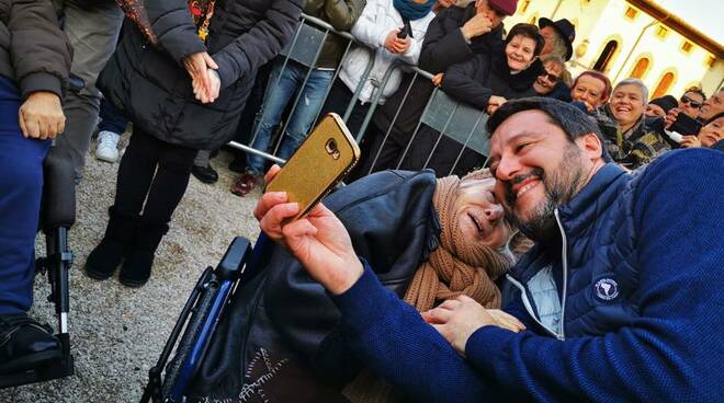 Matteo Salvini in visita a Castrocaro e Terra del Sole