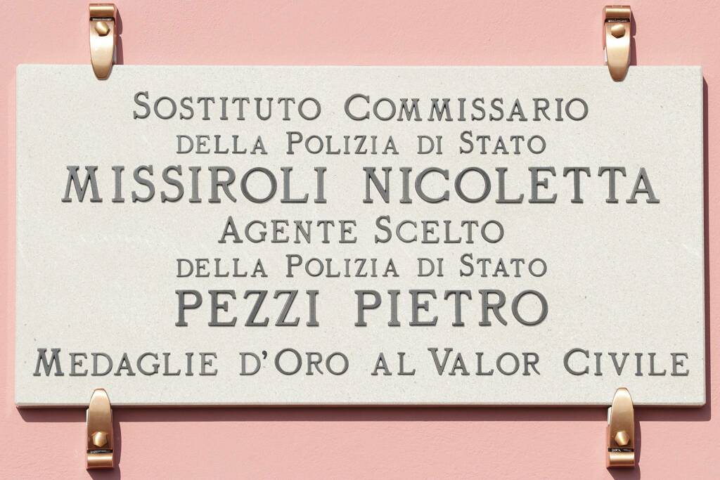 Cerimonia in memoria dei poliziotti Missiroli - Pezzi