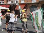 I lavoratori di mense scolastiche e pulizie aziendali protestano in piazza del Popolo a Ravenna