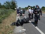 Ravenna: rovinosa caduta per un motociclista in via Trieste