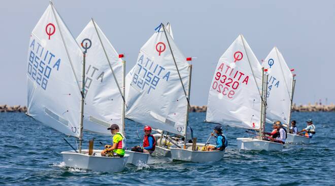 Optimist in acqua a Ravenna