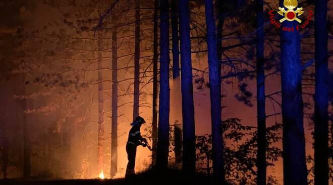 incendio Casola Valsenio