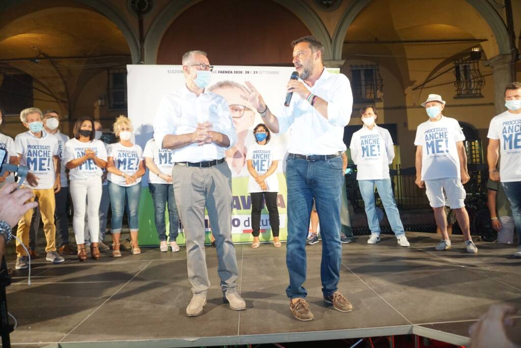 Salvini a Faenza per il candidato sindaco Paolo Cavina