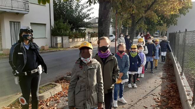 Piedibus del Comune di Cervia con la Primaria Carducci di Castiglione