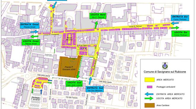 planimetria mercato savignano