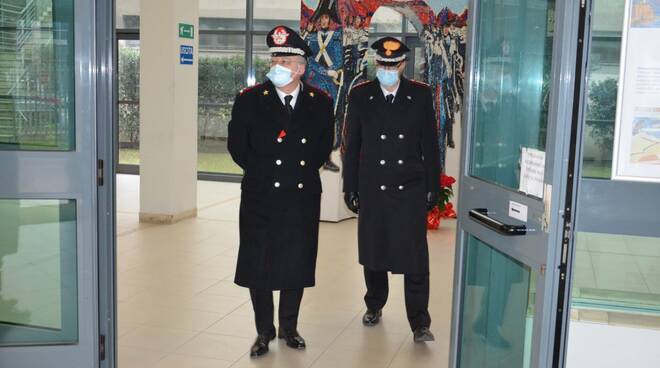 Il Comandante Legione Carabinieri Emilia Romagna Davide Angrisani in visita al Comando Provinciale di Ravenna