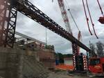 lavori per costruzione ponte cavalcaferrovia - dicembre 2020