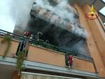 Riccione-incendio terrazzo