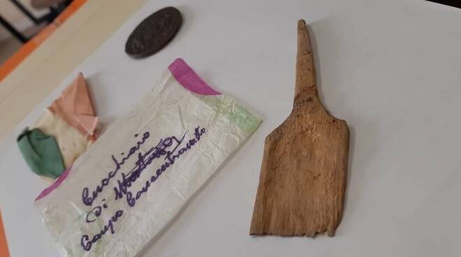 cucchiaio di legno usato da Primo Sarti durante la deportazione nel campo di Mauthausen