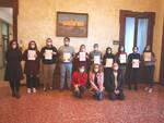 Sindaco e assessore salutano i ragazzi del Servizio civile nazionale che hanno svolto l’esperienza a Cervia