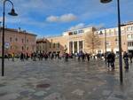 Manifestazione in piazza a Ravenna "No alla Dad" 14 marzo