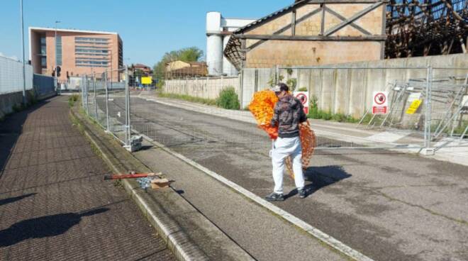 pista pedonale e ciclabile in Via Antico Squero