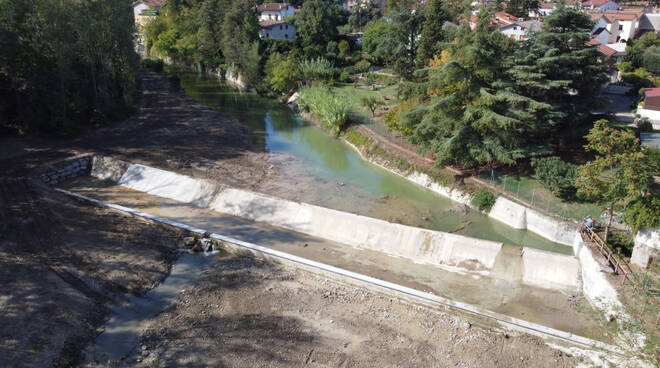 Conclusi i lavori alla briglia di Predappio sul torrente Rabbi