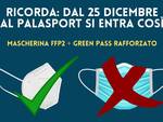 obbligo di FFP2 all'interno degli impianti sportivi