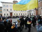 ucraini in piazza del popolo contro l'invasione russa