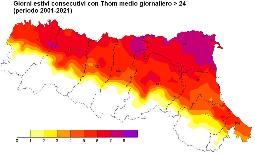 arpae dati calore estate 