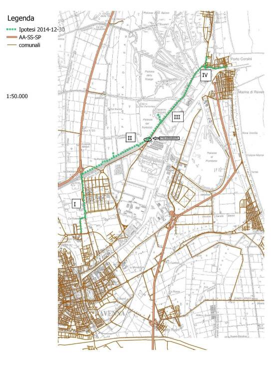 ciclovia Mausoleo - Porto Corsini - Ciclabile Nord 