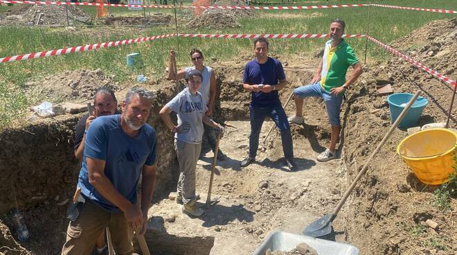 Morrone (Lega) in visita al sito archeologico di Fiumana: