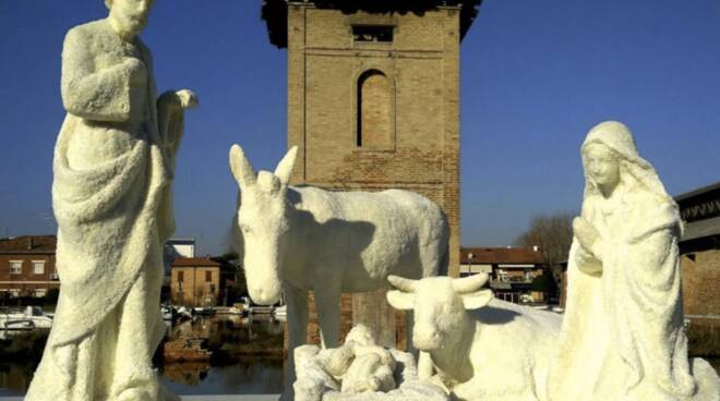 cervia presepe sull'acqua