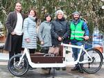 "cargo bike" per il servizio porta a porta agli aderenti al Comitato Spasso in Ravenna