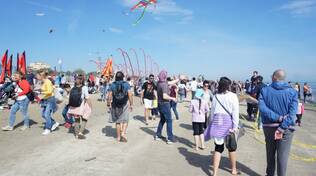Artevento Cervia, migliaia di visitatori sulla spiaggia di Pinarella per il grande Festival degli Aquiloni