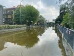 Fornace Zarattini 25 maggio 2023. A 7 giorni dall'alluvione nelle zone più basse c'è ancora l'acqua