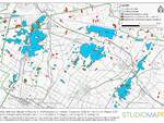 Bassa Romagna - La mappa delle aree alluvionate: le immagini dei satelliti - Studiomapp