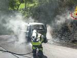 Galeata, auto a gas in fiamme: nessun ferito grazie ai Vigili del Fuoco
