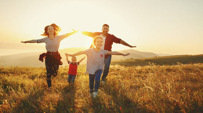 estate autunno famiglia