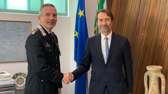 Il presidente della Camera di commercio di Ravenna accoglie il nuovo comandante provinciale dei Carabinieri