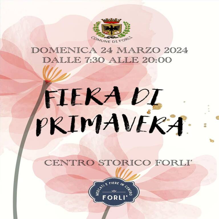 Fiera di Primavera nel centro storico di Forlì