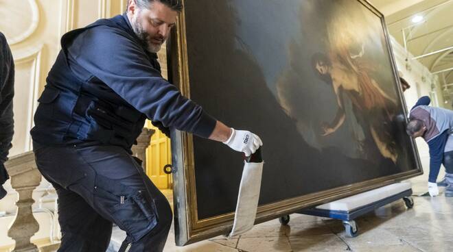 opere Guercino - prestito da Forlì, Salone della Merenda, a Cento