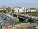 Le prove di carico sul ponte Bailey